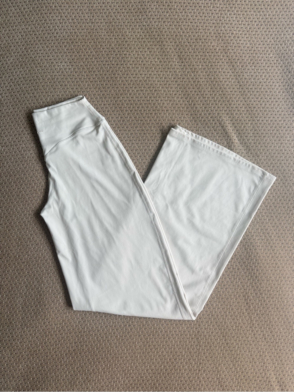 Garage Cream Wide-Leg Active Pants